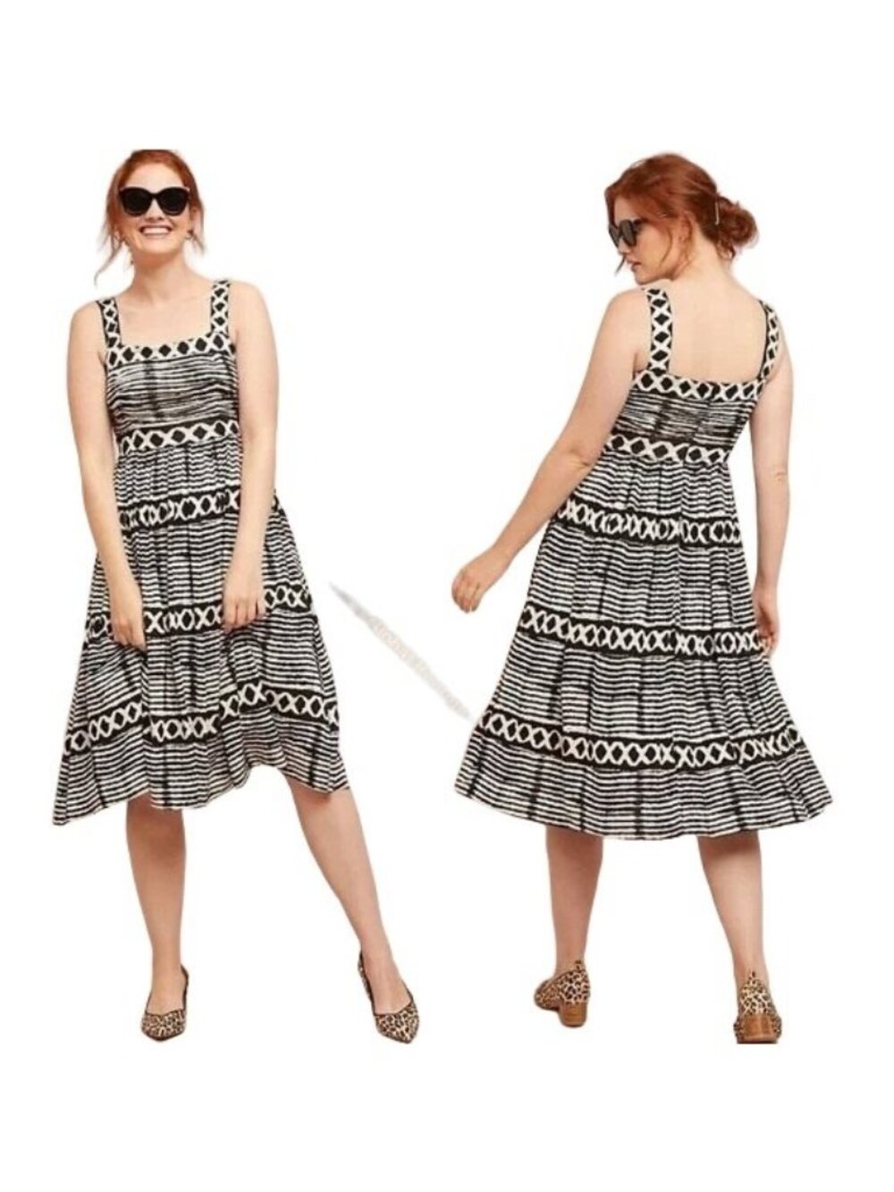 Anthropologie Tracy Reese Womens Brown Tribal Exclusive San Antonio Dress S